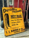 画像6: Antique Dutchess Trousers Advertising Embossed Tin Sign (B975)