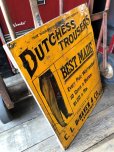画像2: Antique Dutchess Trousers Advertising Embossed Tin Sign (B975) (2)