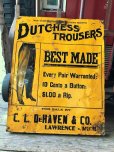 画像1: Antique Dutchess Trousers Advertising Embossed Tin Sign (B975) (1)