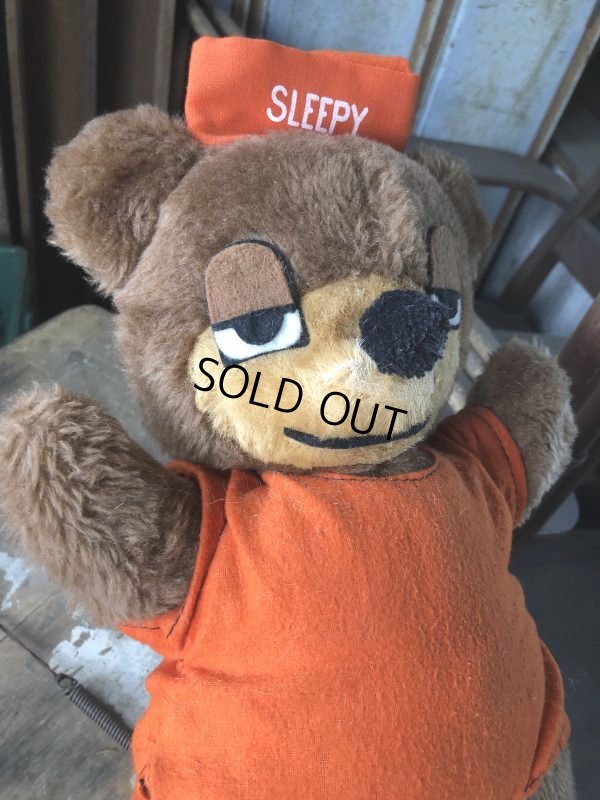 画像6: Vintage Travelodge Advertising Sleepy Bear Plush Doll (B980)