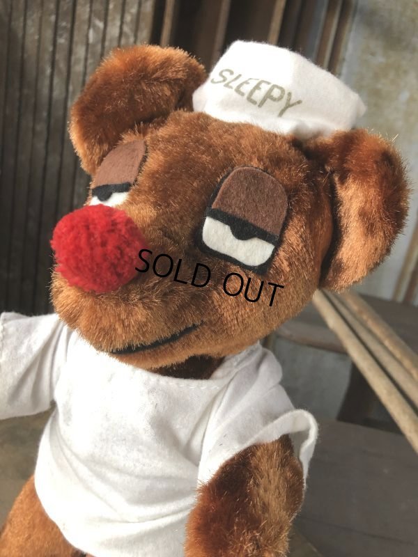 画像2: Vintage Travelodge Advertising Sleepy Bear Plush Doll (B977)