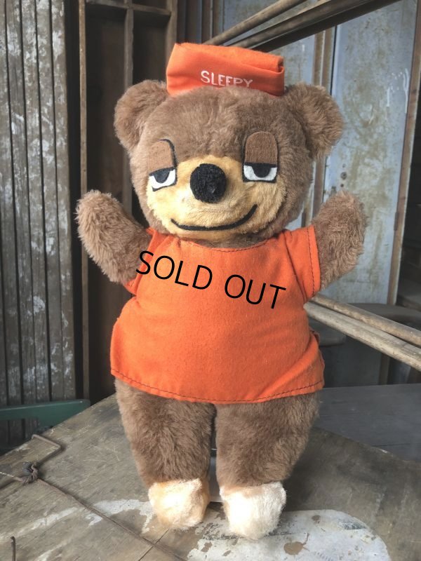 画像1: Vintage Travelodge Advertising Sleepy Bear Plush Doll (B980)