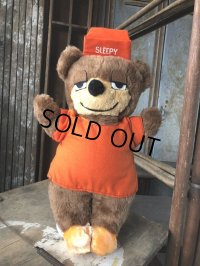 Vintage Travelodge Advertising Sleepy Bear Plush Doll (B979)