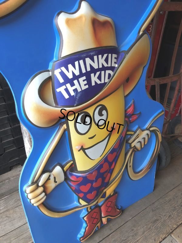 画像15: 90s Vintage Hostess Advertisng Twinkie the Kid Plastic Cardboard Store Display Sign 120cm (B989)