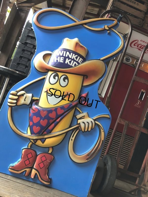 画像14: 90s Vintage Hostess Advertisng Twinkie the Kid Plastic Cardboard Store Display Sign 120cm (B989)