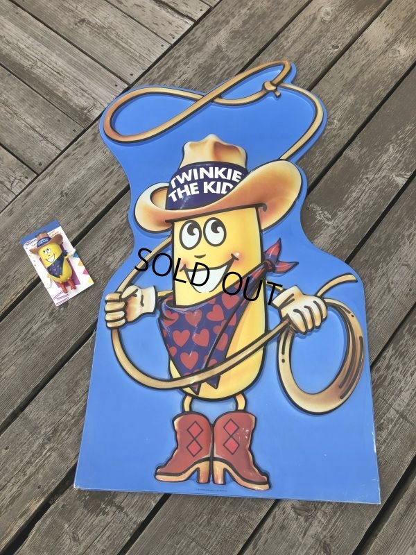 画像25: 90s Vintage Hostess Advertisng Twinkie the Kid Plastic Cardboard Store Display Sign 120cm (B989)