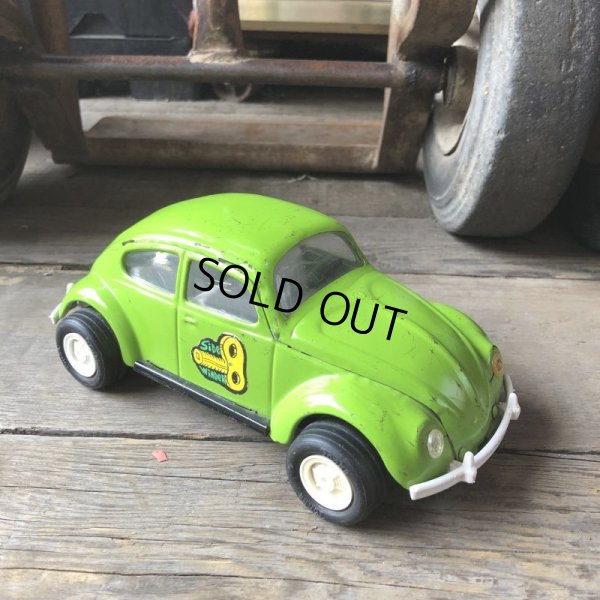 画像2: 60s Vintage Tonka Volkswagen VW Beetle Bug Green (M001)