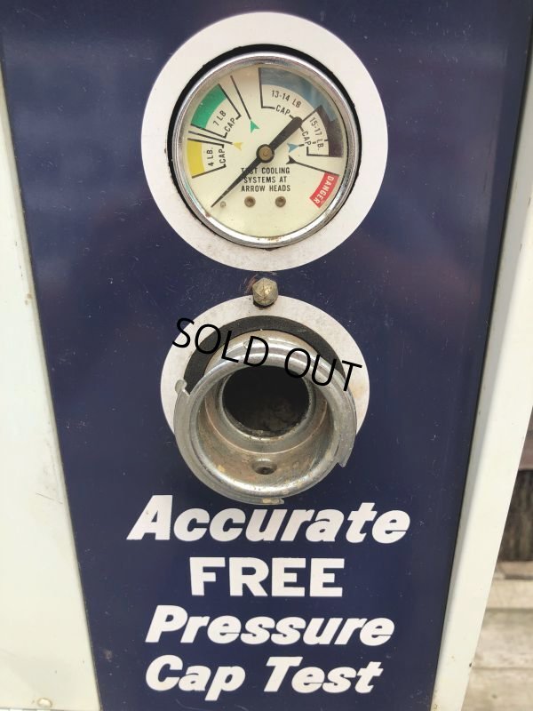 画像6: Vintage Stant Gas Oil Radiator Caps Gas Station Metal Display Cabinet (M018)