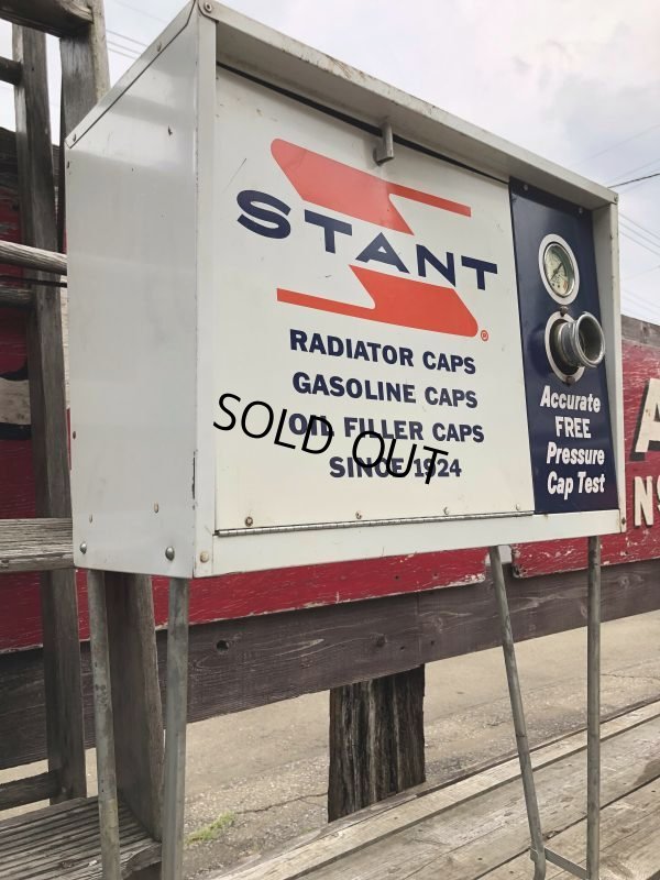 画像9: Vintage Stant Gas Oil Radiator Caps Gas Station Metal Display Cabinet (M018)