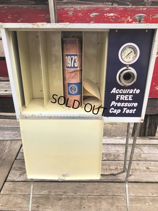 画像11: Vintage Stant Gas Oil Radiator Caps Gas Station Metal Display Cabinet (M018)