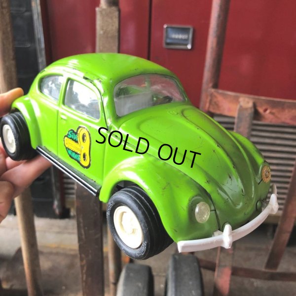 画像1: 60s Vintage Tonka Volkswagen VW Beetle Bug Green (M001)