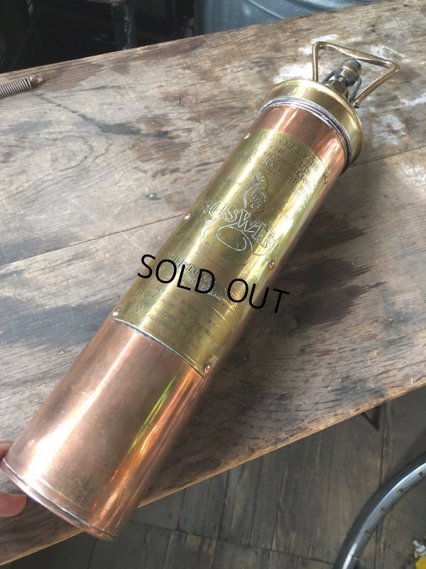 画像20: 20s Antique Nuswift J. Blakeborough & Sons Brass Fire Extinguisher (M019)