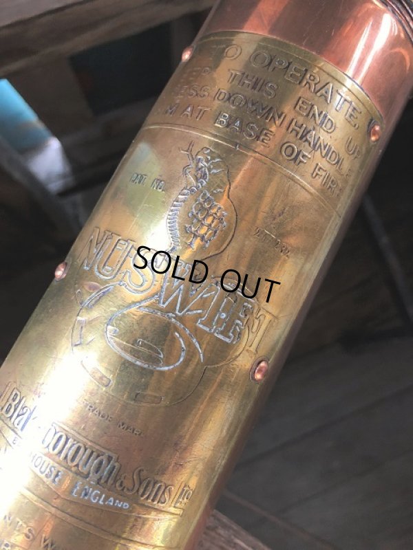画像14: 20s Antique Nuswift J. Blakeborough & Sons Brass Fire Extinguisher (M019)