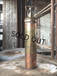 20s Antique Nuswift J. Blakeborough & Sons Brass Fire Extinguisher (M019)