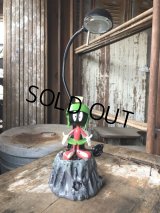 90s Vintage Looney Tunes Marvin the Martian Bobblehead Desk Lamp (B995) 