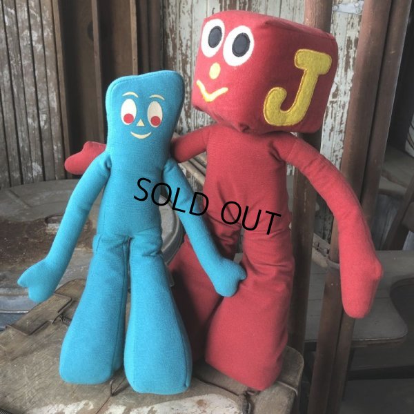 画像8: 80s Vintage Gumby and Pals G Blockhead Plush Doll (B994) 