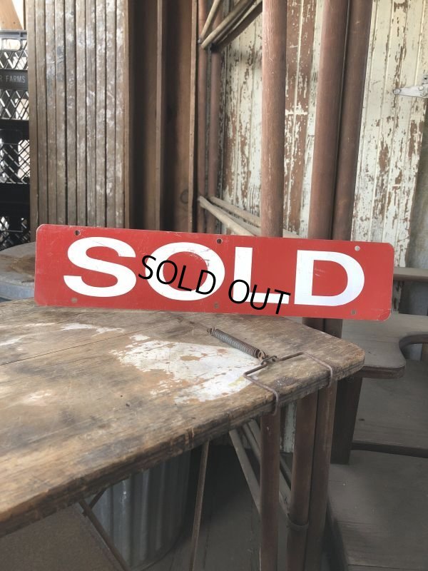 画像1: Vintage Metal Sign SOLD (B998)