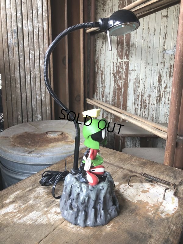 画像4: 90s Vintage Looney Tunes Marvin the Martian Bobblehead Desk Lamp (B995) 