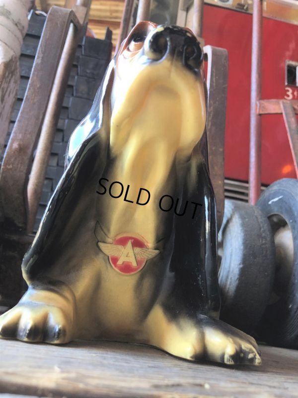画像7: 60s Vintage FLYING A Gasoline Axelrod Basset Hound Advertising Coin Bank (M024)
