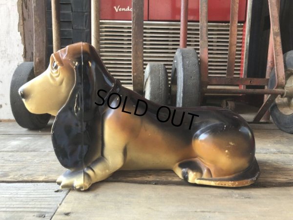 画像2: 60s Vintage FLYING A Gasoline Axelrod Basset Hound Advertising Coin Bank (M024)