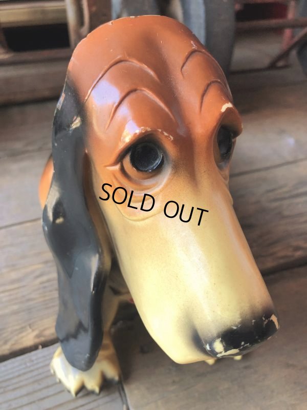 画像16: 60s Vintage FLYING A Gasoline Axelrod Basset Hound Advertising Coin Bank (M024)