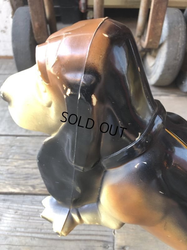 画像13: 60s Vintage FLYING A Gasoline Axelrod Basset Hound Advertising Coin Bank (M024)