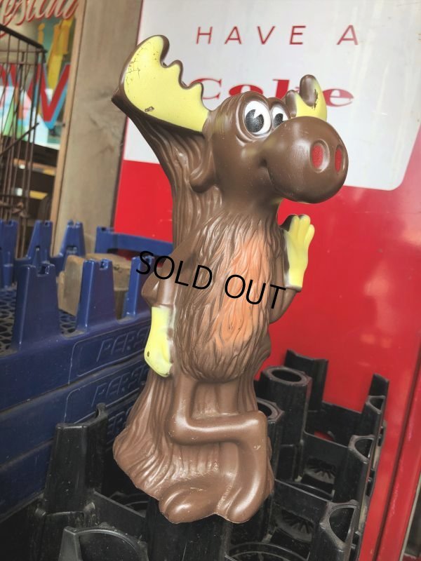 画像12: 70s Vintage  Play Pal Rocky  and Bullwinkle / Bullwinkle Coin Bank (M028) 