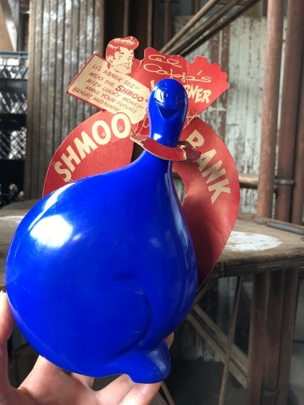 画像13: 1949 Vintage Comic Strip Al Capp's Lil' Abner Shmoo Coin Bank w/Card (M029) 