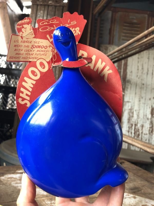 画像1: 1949 Vintage Comic Strip Al Capp's Lil' Abner Shmoo Coin Bank w/Card (M029) 