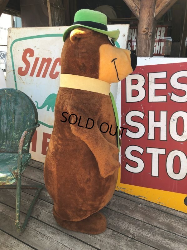 画像2: 80s Mighty Star Hanna Barbera Yogi Bear Giant Size Plush Doll 145cm !! (M030) 