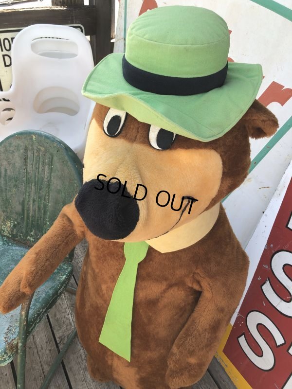 画像11: 80s Mighty Star Hanna Barbera Yogi Bear Giant Size Plush Doll 145cm !! (M030) 