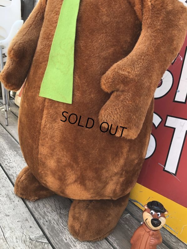 画像13: 80s Mighty Star Hanna Barbera Yogi Bear Giant Size Plush Doll 145cm !! (M030) 