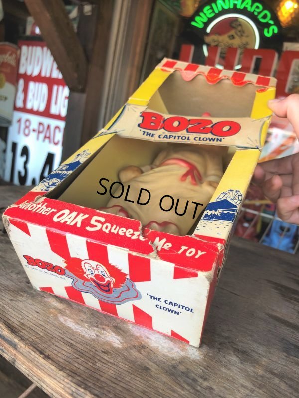 画像11: Vintage BOZO Squeeze Me Rubber Toy THE OAK RUBBER COMPANY w/Box (M031) 