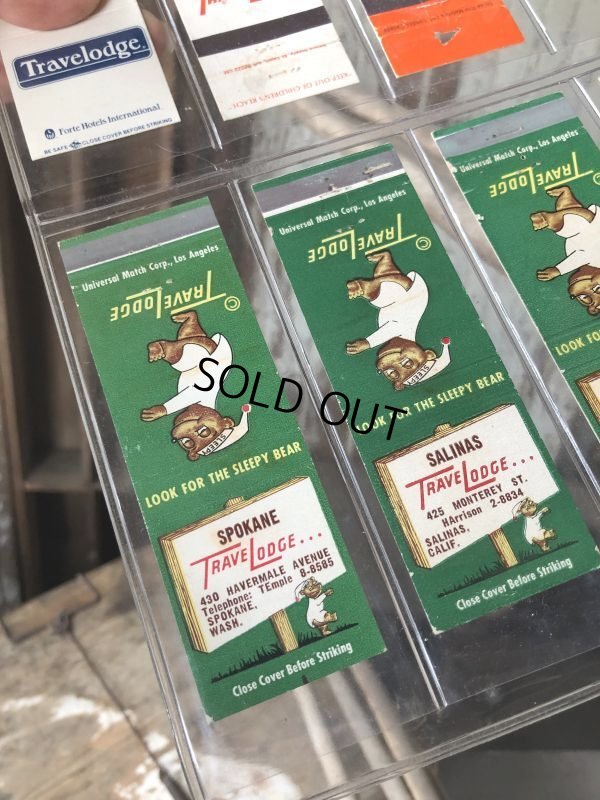 画像3: Vintage Matchbook Set Sleepy Bear Trave Lodge (M034)