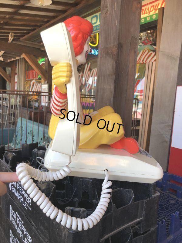 画像12: 80s Vintage Telephone Ronald McDonald Canada Ver (M040)