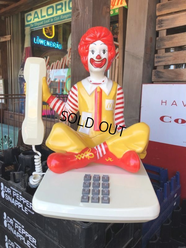 画像1: 80s Vintage Telephone Ronald McDonald Canada Ver (M040) 