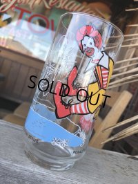 70s Vintage Glass McDonaland Action Series Ronald McDonald (M037)