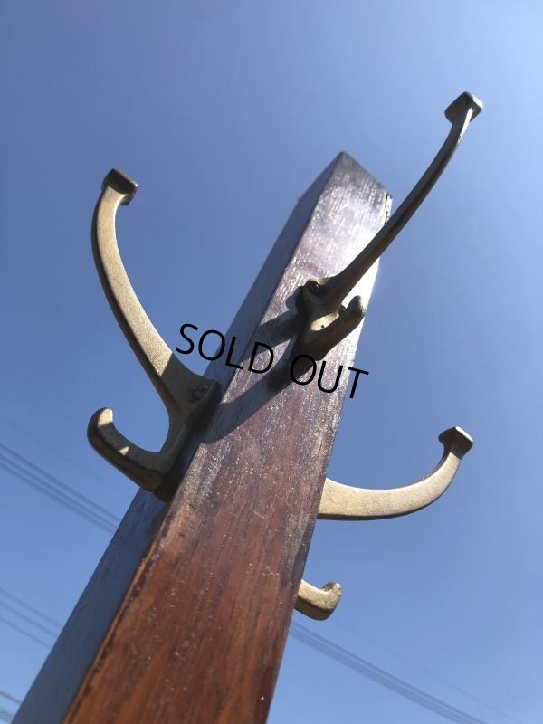 画像5: 30s Vintage Globe Wernicke Coat Tree Rack Stand (M041) 