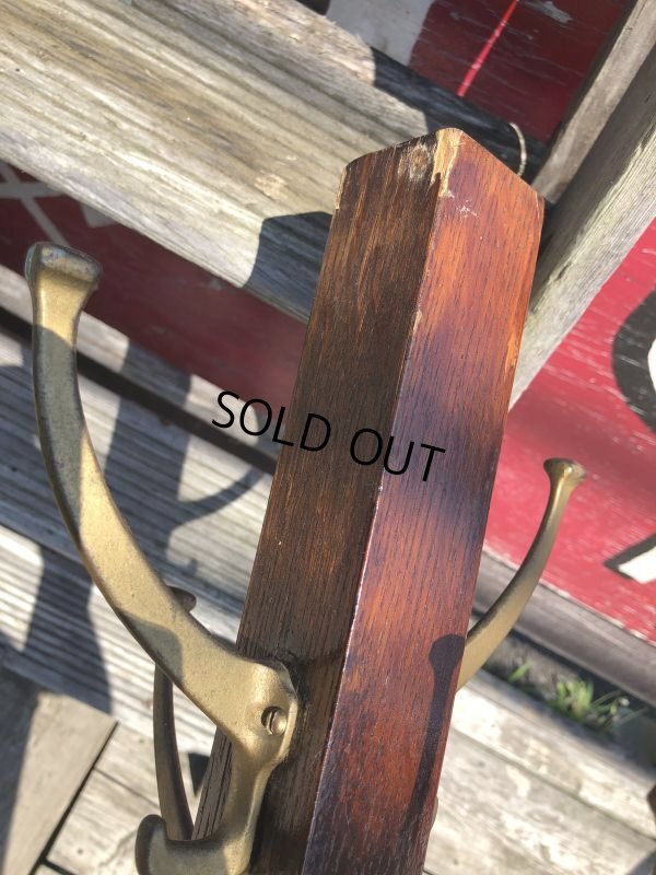 画像12: 30s Vintage Globe Wernicke Coat Tree Rack Stand (M041) 