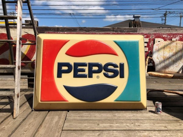 画像1: Vintage Pepsi Cola Advertising Light Box Sign Huge ! (M043)