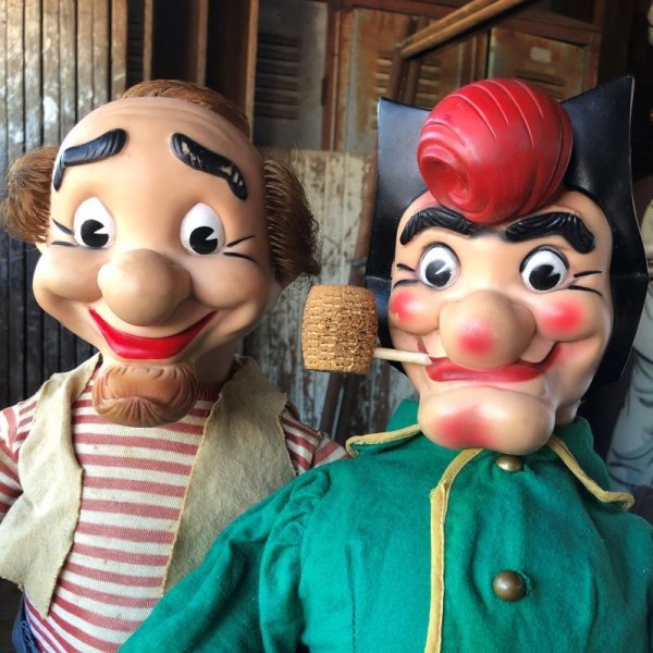 画像15: 50s Vintage Baby Barry Toy Dogpatch Al Capp's Mammy & Pappy Yokum Big Size Doll Set 51cm (M044) 