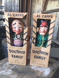 50s Vintage Baby Barry Toy Dogpatch Al Capp's Mammy & Pappy Yokum Doll Set W/BOX (M046) 