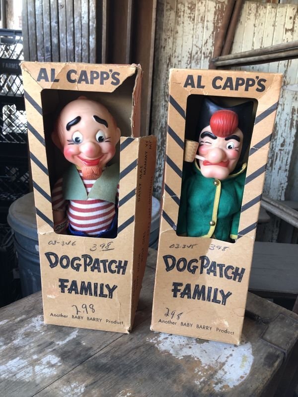 画像1: 50s Vintage Baby Barry Toy Dogpatch Al Capp's Mammy & Pappy Yokum Doll Set W/BOX (M046) 