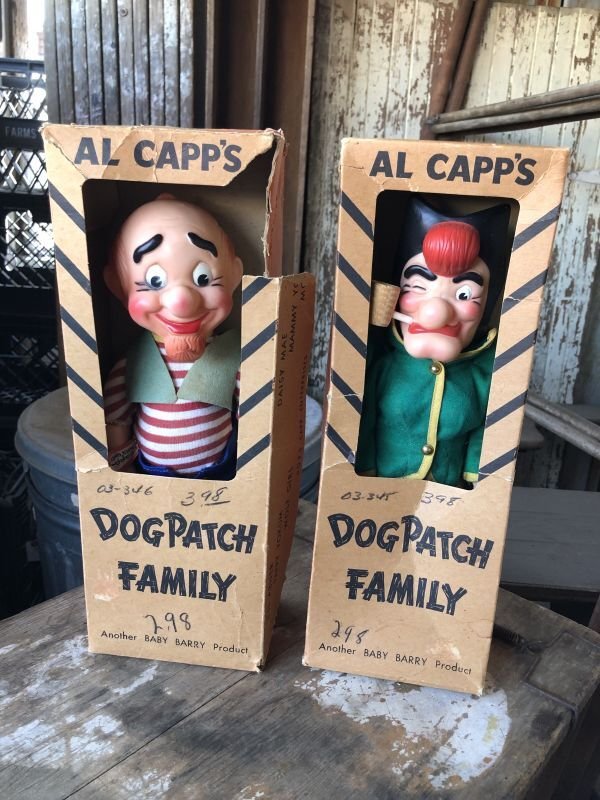 画像1: 50s Vintage Baby Barry Toy Dogpatch Al Capp's Mammy & Pappy Yokum Doll Set W/BOX (M046) 