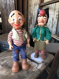 50s Vintage Baby Barry Toy Dogpatch Al Capp's Mammy & Pappy Yokum Doll Set 34cm (M045) 