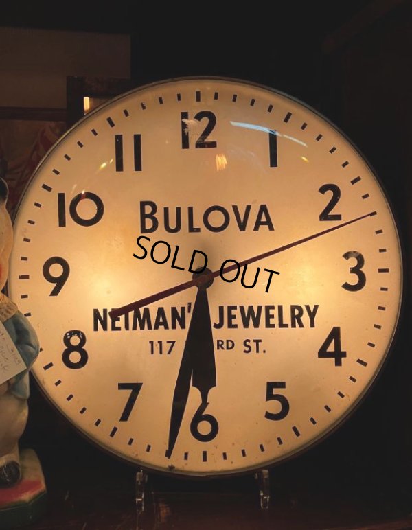 画像10: Antique Bulova Electric Light Up Advertising Clock (M051) 