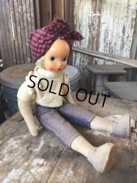 Antique American Primitive Celluloid Face Doll (M052) 