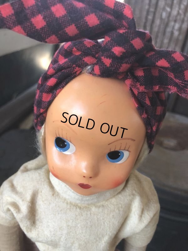 画像11: Antique American Primitive Celluloid Face Doll (M052) 