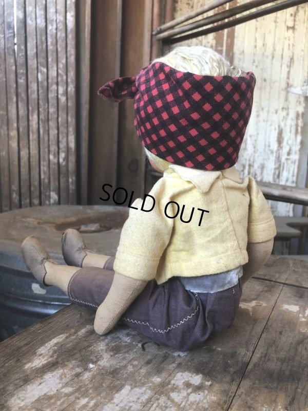 画像6: Antique American Primitive Celluloid Face Doll (M052) 