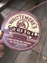 Vintage Saddle Soap Can WHITTEMORE'S (B076)